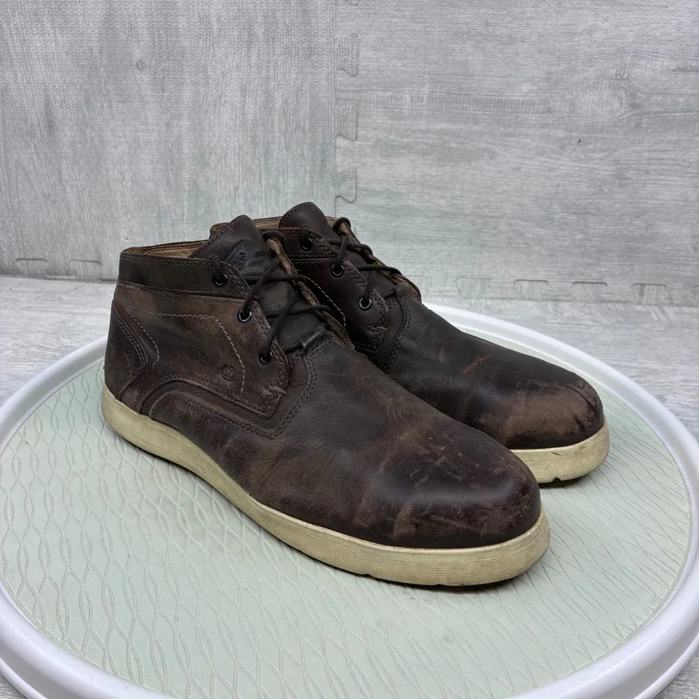 Red Wing Cross Lite Chukka Boots Mens 10 D Brown Leather Safety Toe 6719